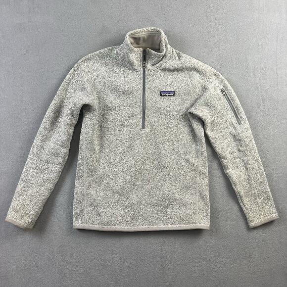 Patagonia Jacket Womens Small Gray Better Sweater Fleece 1/4 Zip Outdoor - Picture 1 of 4